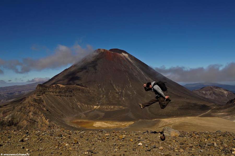 Interview voyageur : Anthony et son tour du monde en solitaire - Trek Tongariro Crossing en Nouvelle-Zélande