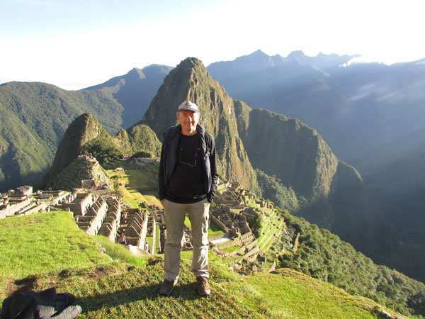 Patrick au Machu Picchu, Pérou